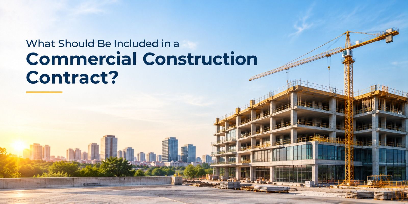 What Should Be Included in a Commercial Construction Contract?
